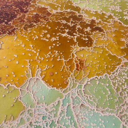 Abstract salt minerals at the Dead sea