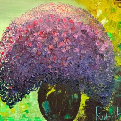 The mystery of the purple wreath