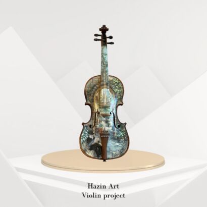 "Song of the Roots" (This violin is part of a painted violin project called: "Violin of Melody and History.")