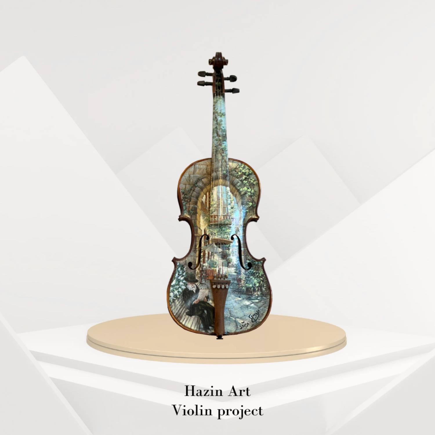 "Song of the Roots" (This violin is part of a painted violin project called: "Violin of Melody and History.")