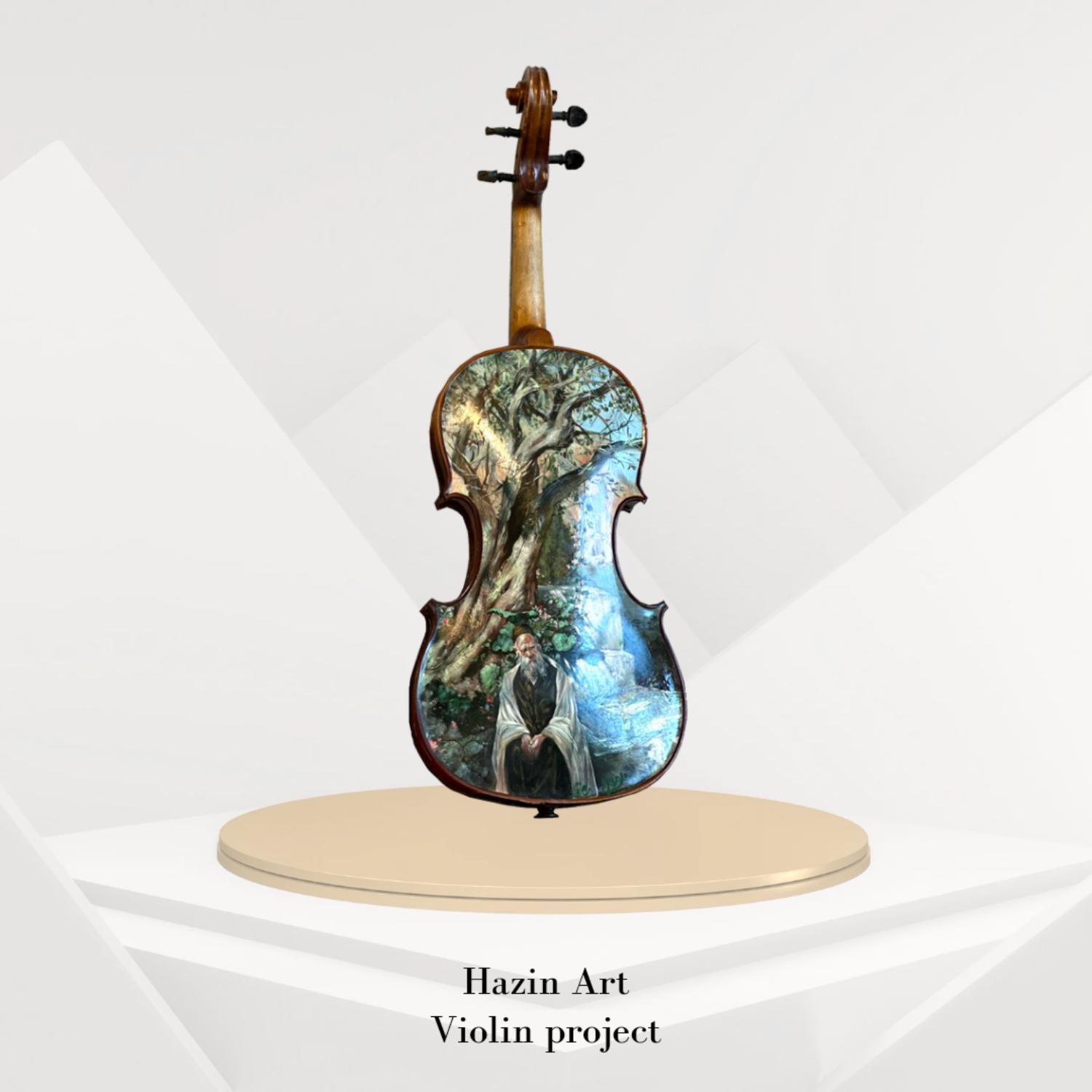 "Song of the Roots" (This violin is part of a painted violin project called: "Violin of Melody and History.") - Image 2