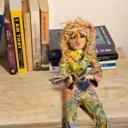 Paper mache statuette