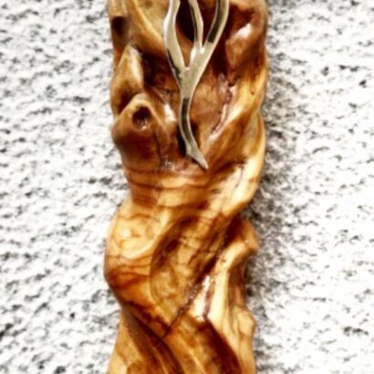 The olive mezuza case