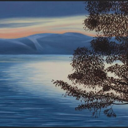 The sea of galilee at sunset