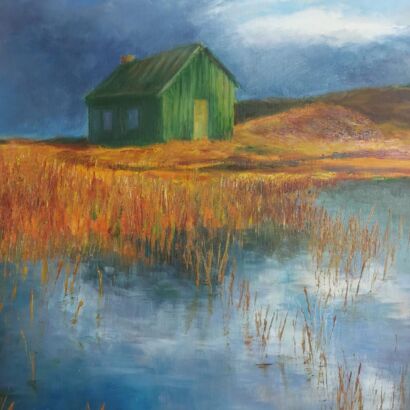 Warehouse in the lake