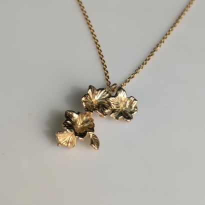 Love-in-a-mist flower pendant