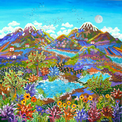 The Village at the Foot of the Snowy Mountain.