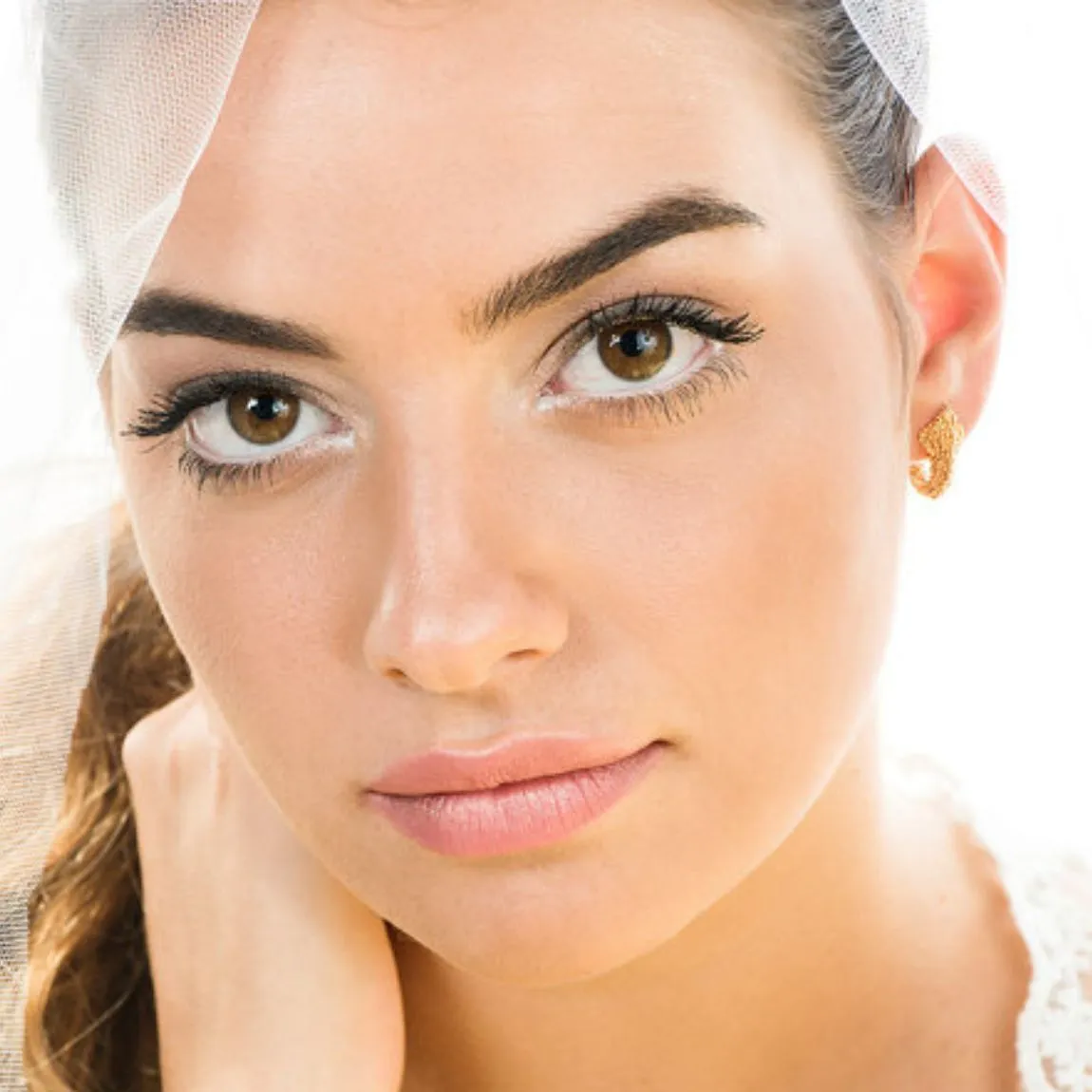 Gold Granule Arrow Hoops - Image 3