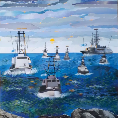 Tribute to the IDF . At Sea